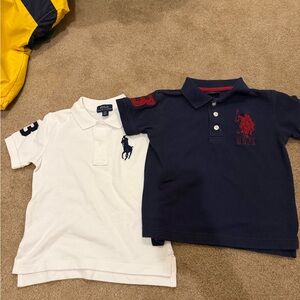 Polo by Ralph Lauren Kids' White and Navy Polo Shirts